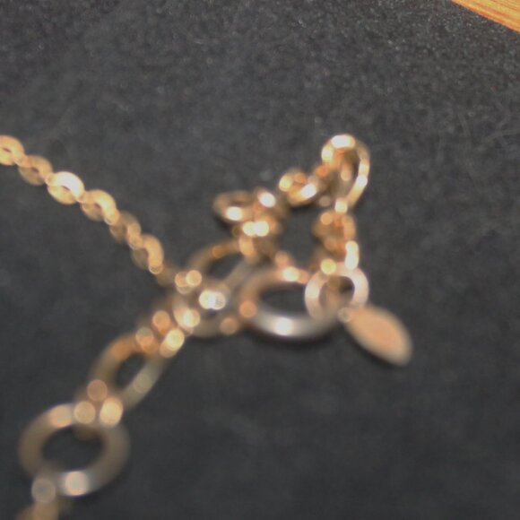 Mixed Media Multi Silver Gold Tone Chain Pewter Bee Necklace Designer B in Heart - Picture 7 of 9